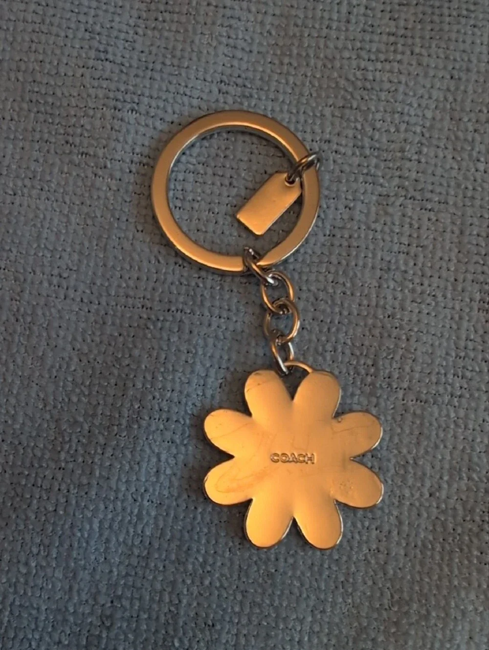 Coach Daisy Key Ring Bag Charm - Teal